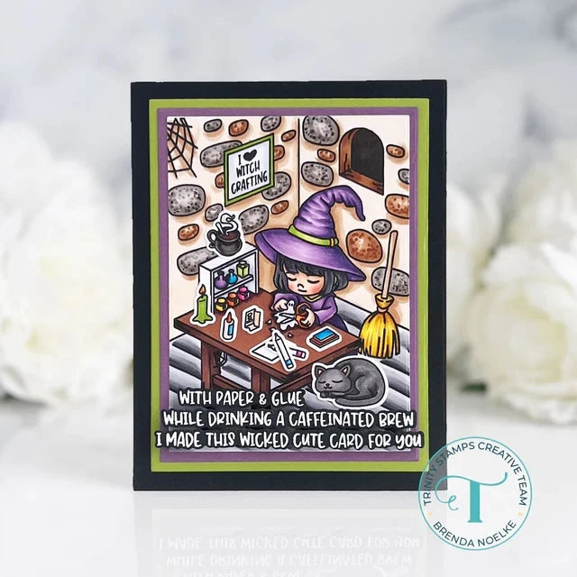 New 2023 Witchcrafting Halloween Metal Cutting Dies Scrapbooking For Paper Making Embossing Frame Card Clear Stamps Set