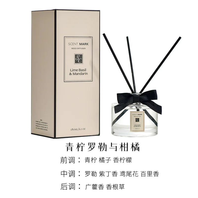 180ml Aromatherapy Essential Oil Rattan Aromatherapy Bedroom Toilet Deodorant Household Decoration Gift Diffuser Air Freshener