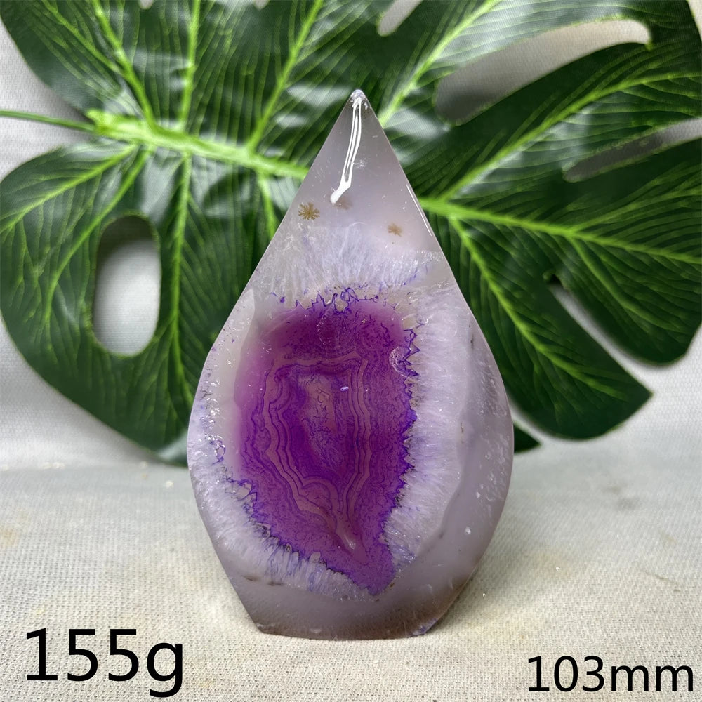 Natural Agate Free Form Tower Rainbow Crystal Geode Home Room Decoration Gift Witchcraft Altar Prayer Spiritual Healing Prayer