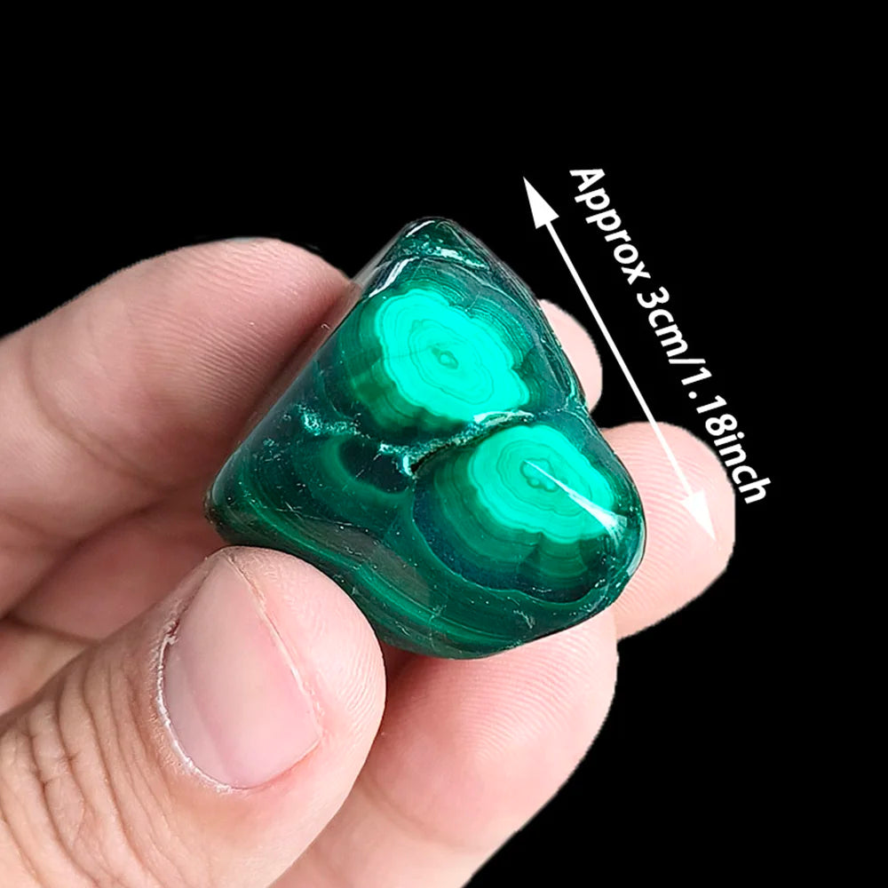 1Pc Malachite Tumbled Stone Natural Crystal Rare Energy Gemstone Mineral For Healing DIY Pendants Witchcraft 7 Chakra Home Decor