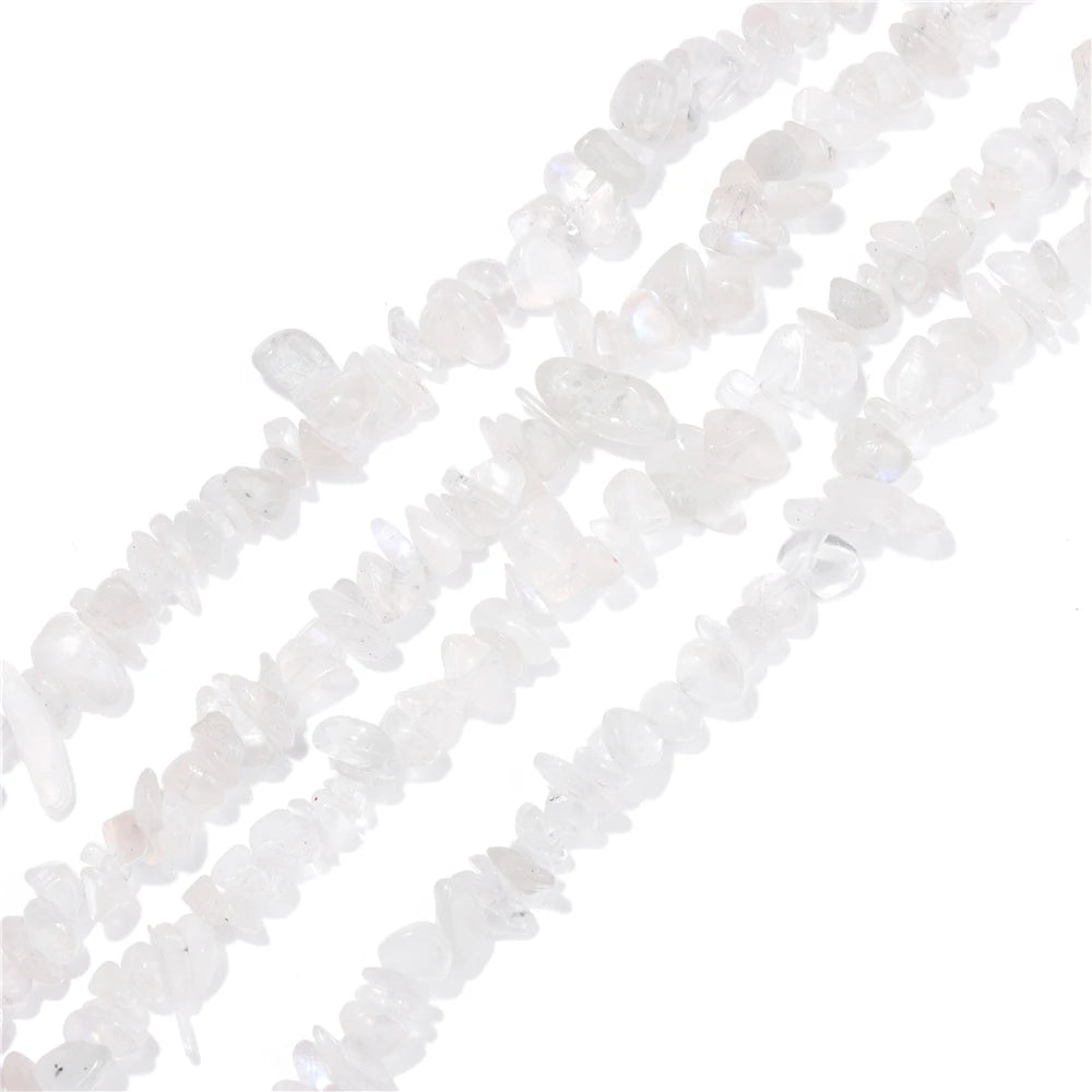 5-8MM Natural Freeform Stone Rock Chips Beads Crystal Gem Gravel Bead for Jewelry Making DIY Bracelet Necklace Earring Findings
