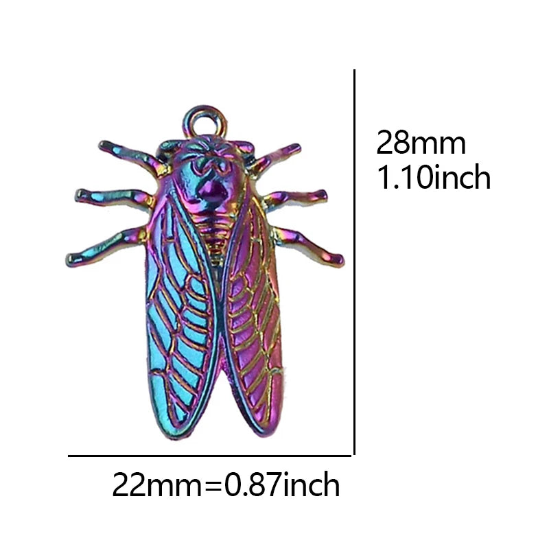 5Pcs Dreamcatcher Infinity Symbol Rainbow Color Charms Witch Hat Saturn Planet Love Butterfly Brain Fashion Pendant Diy Jewelry