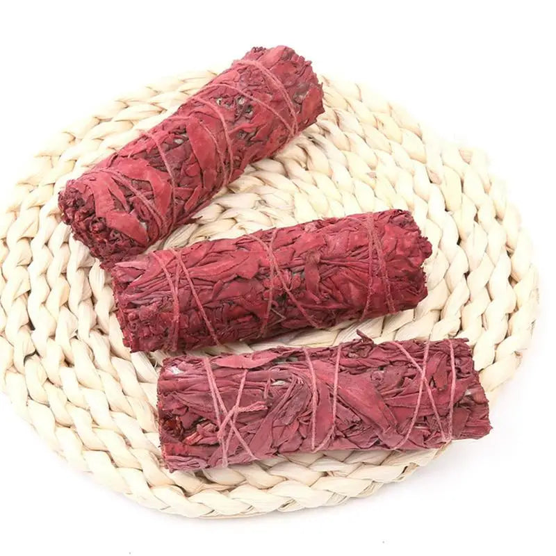Dragon Blood Sage Smudge Sticks for Cleansing Negative Spirits & Protection House Meditation Yoga Negative Energy Cleanse