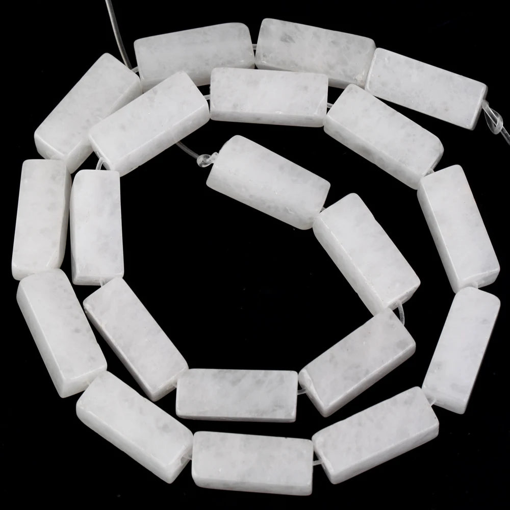 Natural Stone White Crystals Round Faceted Irregular Loose Spacer Beads For Jewelry DIY Bracelet Necklace Making Accessories