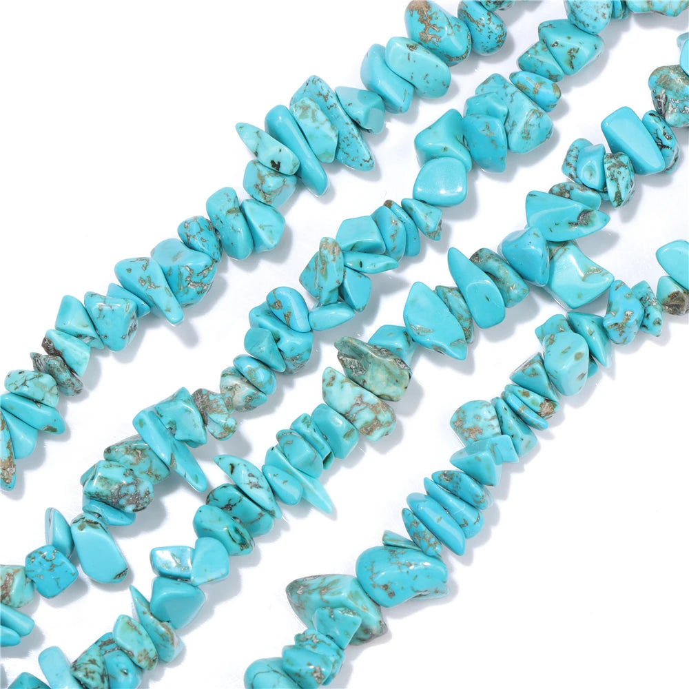5-8MM Natural Freeform Stone Rock Chips Beads Crystal Gem Gravel Bead for Jewelry Making DIY Bracelet Necklace Earring Findings