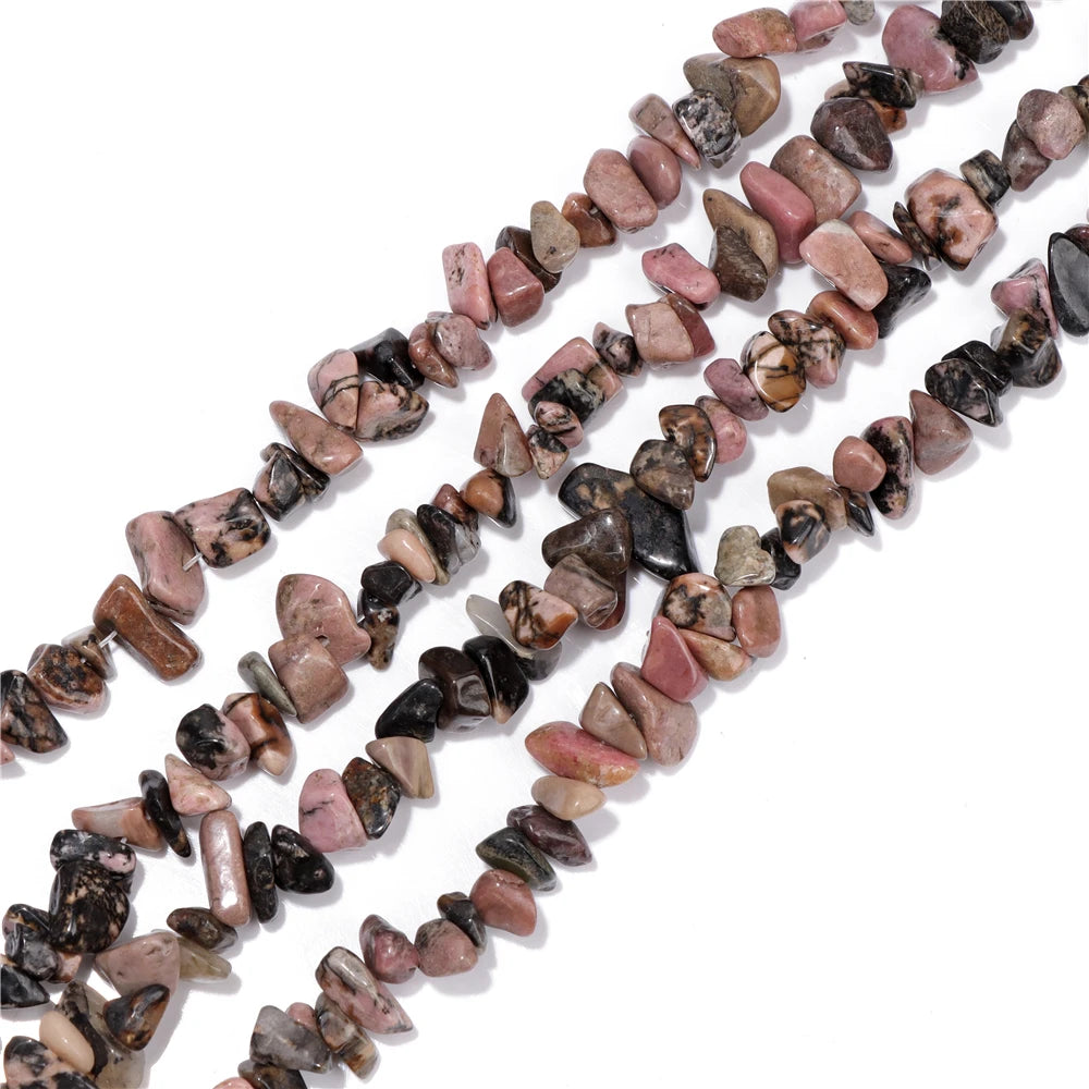 5-8MM Natural Freeform Stone Rock Chips Beads Crystal Gem Gravel Bead for Jewelry Making DIY Bracelet Necklace Earring Findings