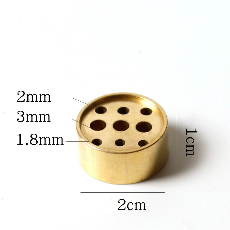 Pure Copper Porous Incense Holder DIY Home Incense Burner Japanese Incense Tray Creative Zen Pure Copper Incense Holder