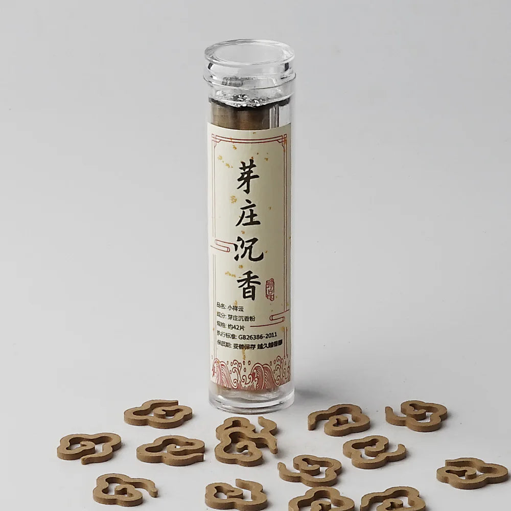 Natural Sandalwood and Agarwood Incense Tablets - Adhesive-Free Perfect for Indoor Meditation, Aromatherapy and Portability