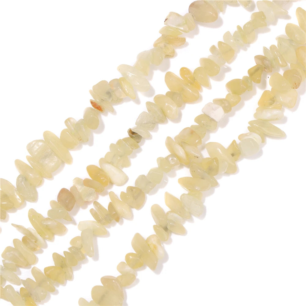5-8MM Natural Freeform Stone Rock Chips Beads Crystal Gem Gravel Bead for Jewelry Making DIY Bracelet Necklace Earring Findings