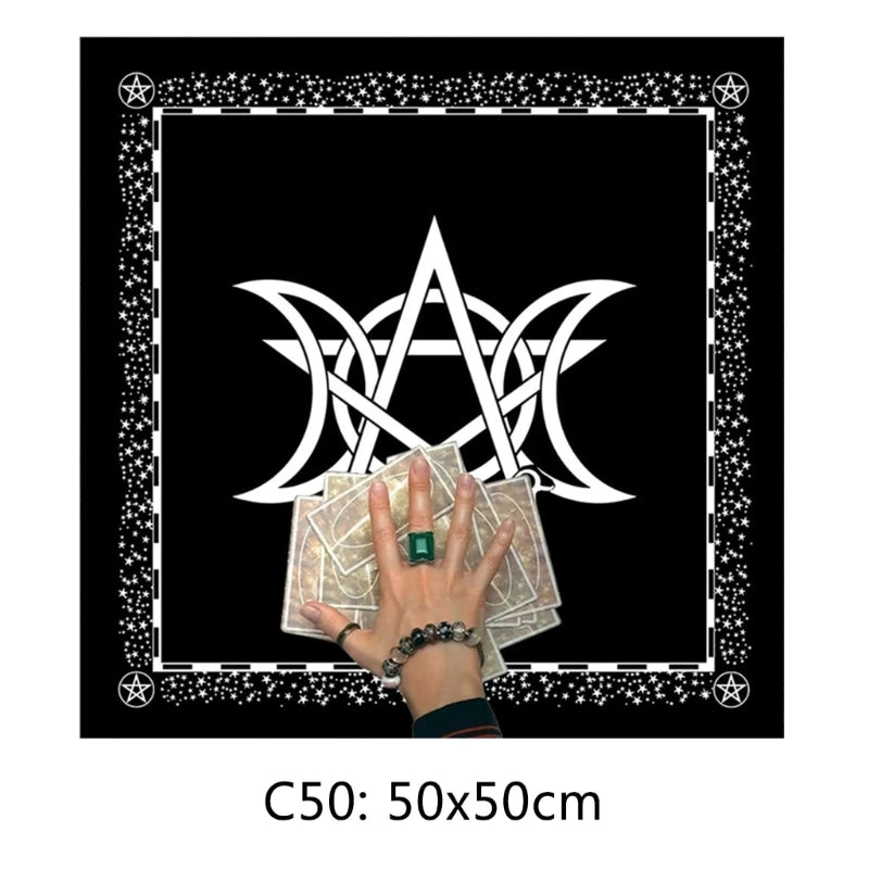 Tree of Life Tarot Tablecloth Altar Cloth Pagan Spiritual Pendulum Witchcraft Astrology Oracle Cards Pads for Room Home Decor