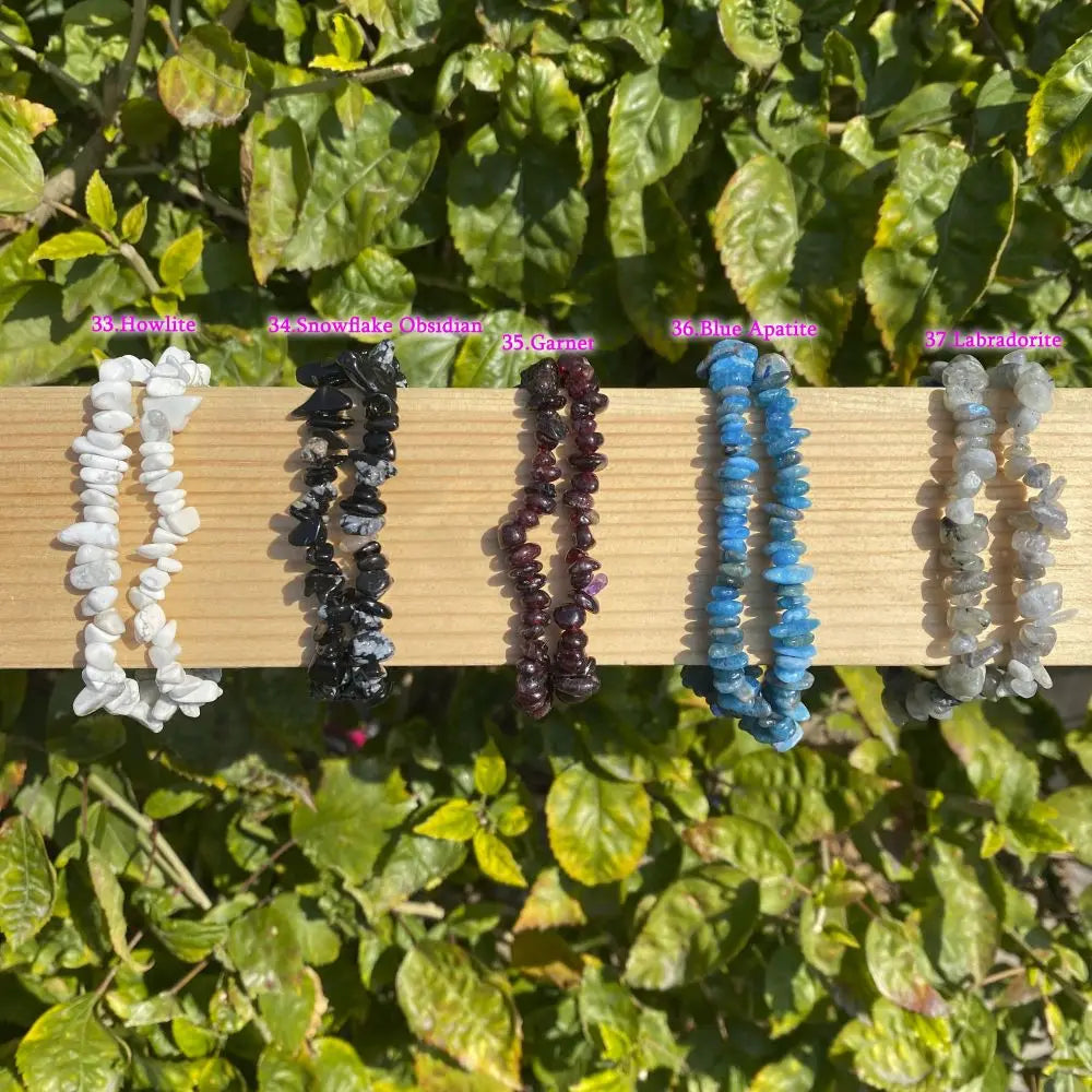 33Color Natural Gem Stone Bracelet Irregular Crystal Stretch Chip beads Nuggets Bracelets Bangles Quartz Wristband For Women