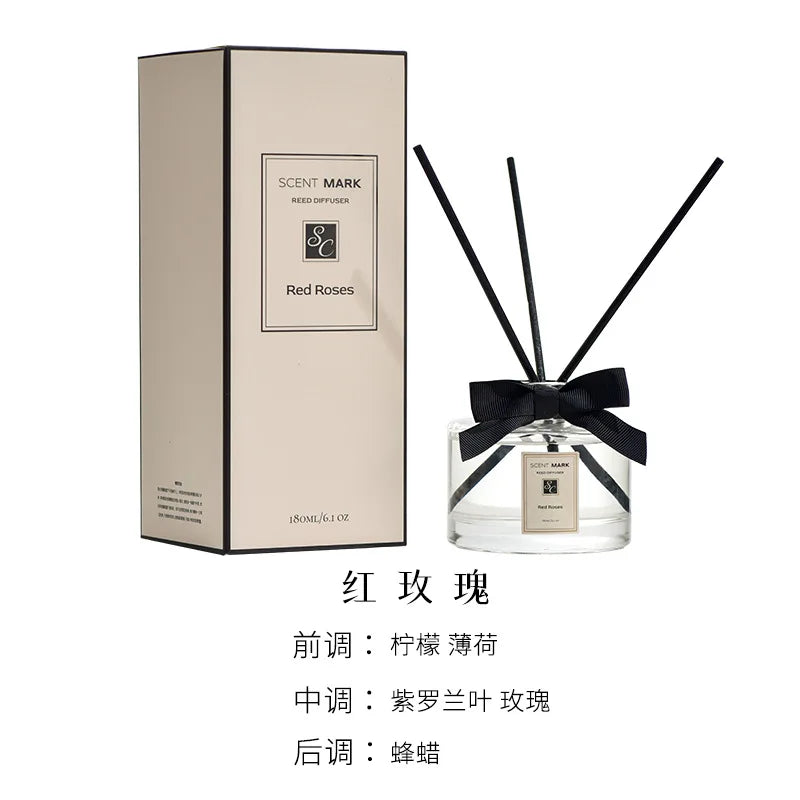 180ml Aromatherapy Essential Oil Rattan Aromatherapy Bedroom Toilet Deodorant Household Decoration Gift Diffuser Air Freshener
