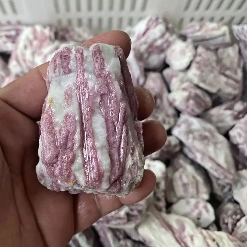 Hot Pink Plum Blossom Tourmaline Irregular Rough Raw Stones Natural Crystals Minerals Room Decoration Gemstones Witchcraft Gift