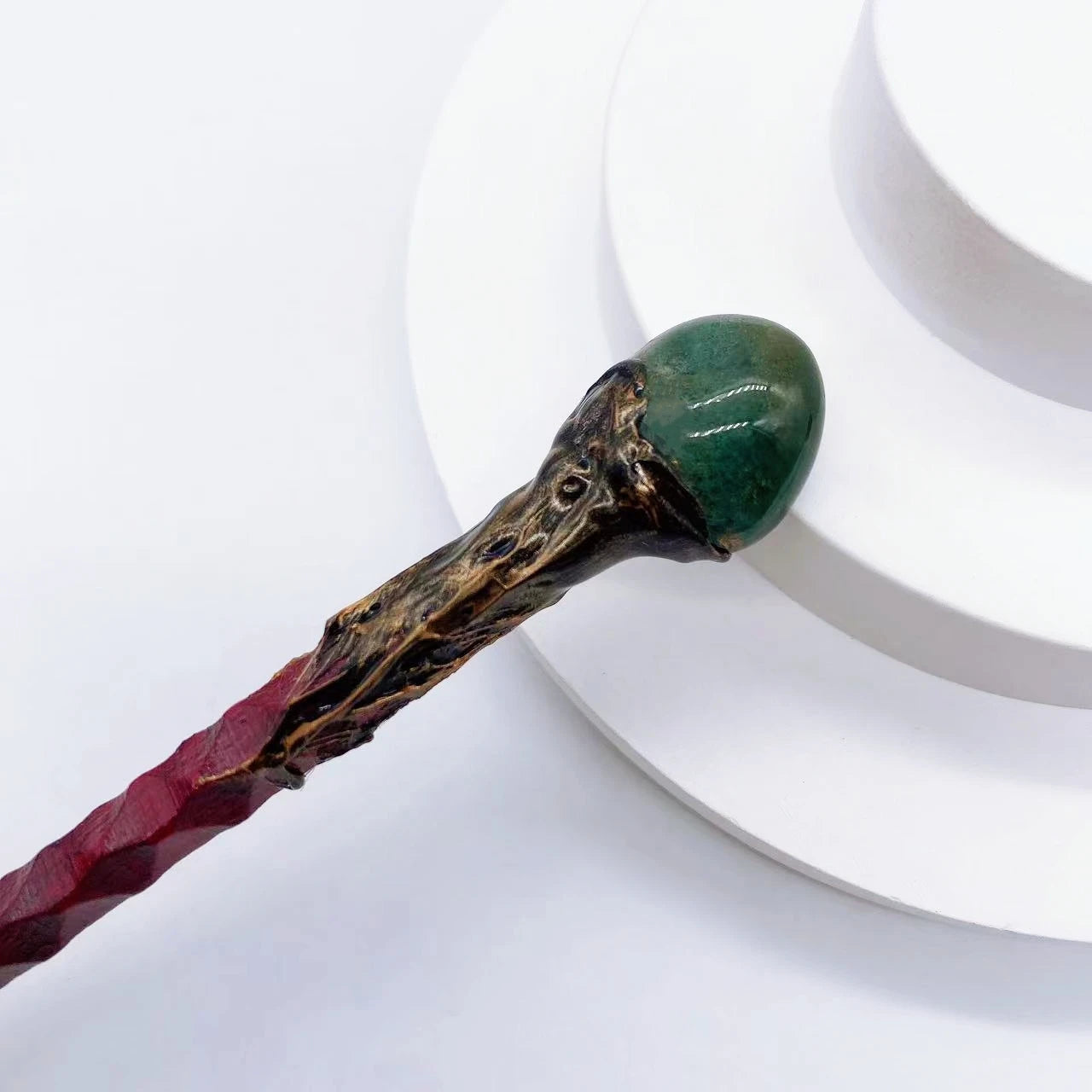 19CM Natural Crystal Stones Magic Wand Witch Amethyst Tiger Eye Stone Labradorite Red Agate Home Decoration Witchcraft Gift