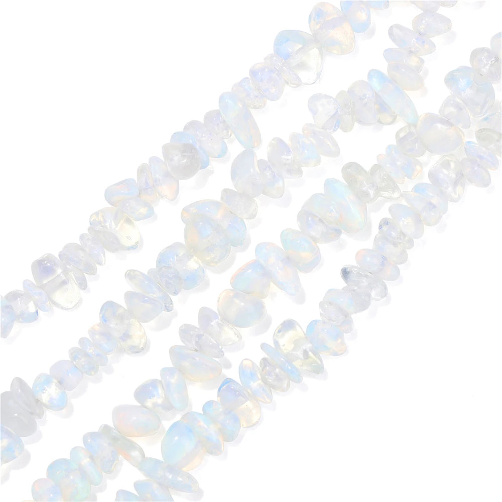 5-8MM Natural Freeform Stone Rock Chips Beads Crystal Gem Gravel Bead for Jewelry Making DIY Bracelet Necklace Earring Findings