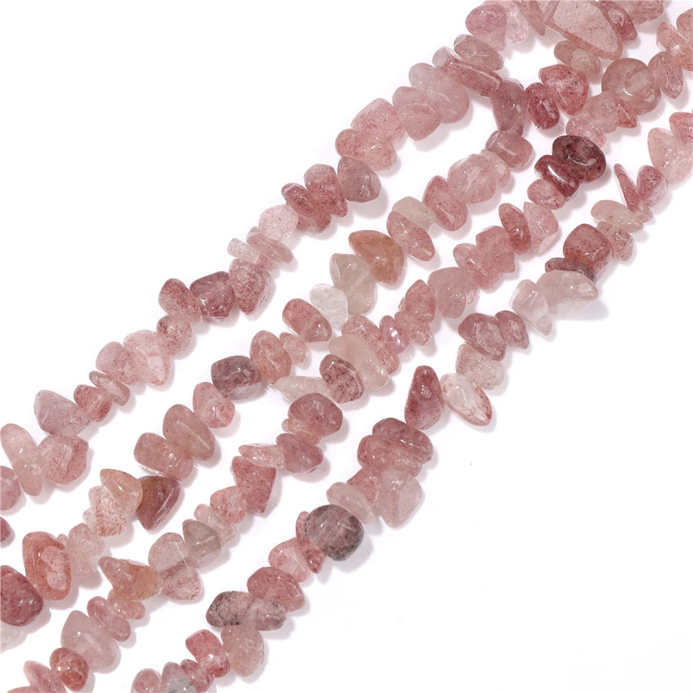 5-8MM Natural Freeform Stone Rock Chips Beads Crystal Gem Gravel Bead for Jewelry Making DIY Bracelet Necklace Earring Findings