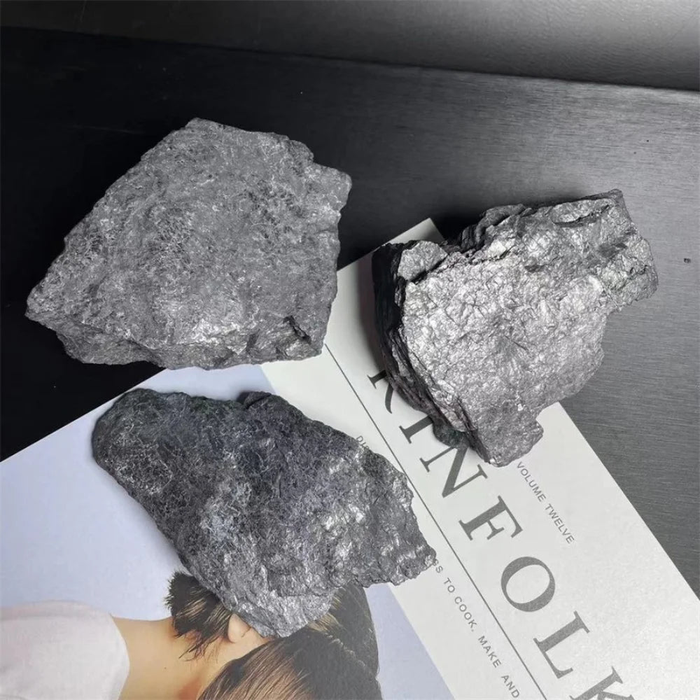 Shungite Natural Raw Stone Healing Crystals Protection Ore Bulk Wicca Spiritual Reiki Gravel Root Chakra Stones Water Cleaner