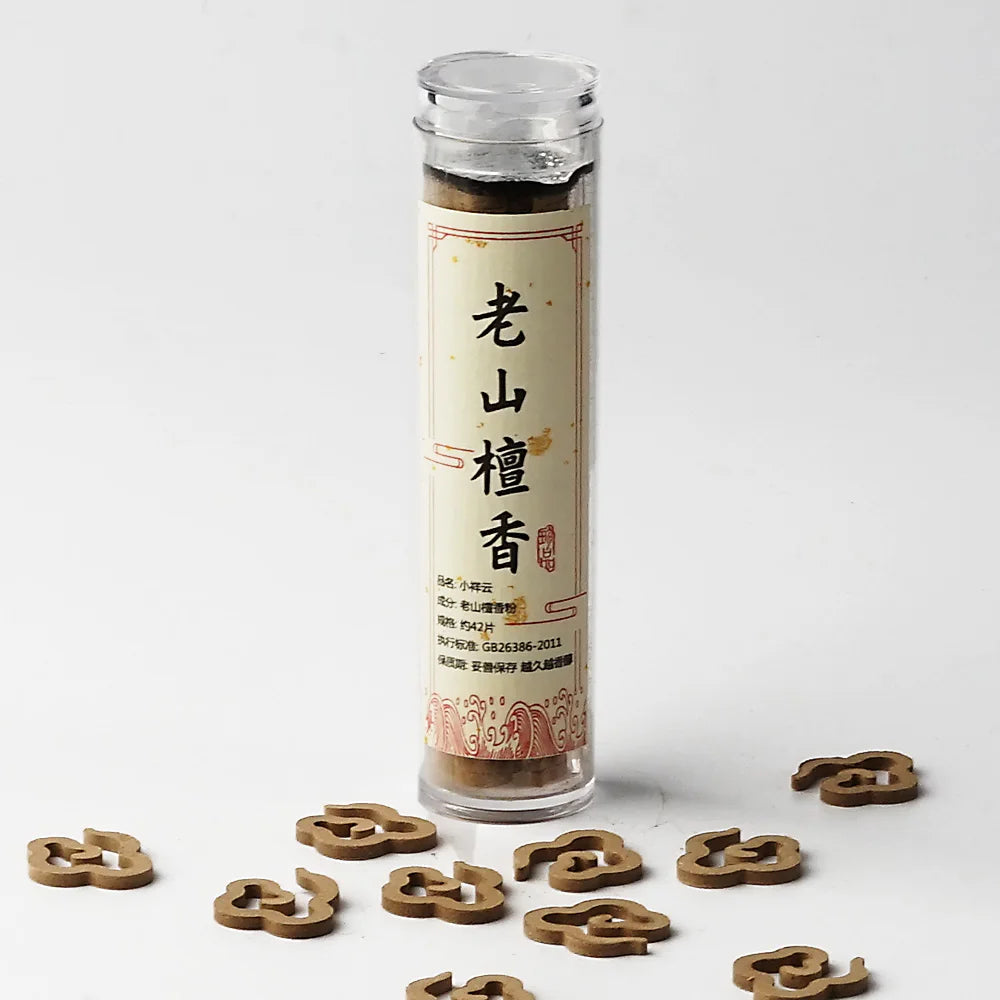Natural Sandalwood and Agarwood Incense Tablets - Adhesive-Free Perfect for Indoor Meditation, Aromatherapy and Portability