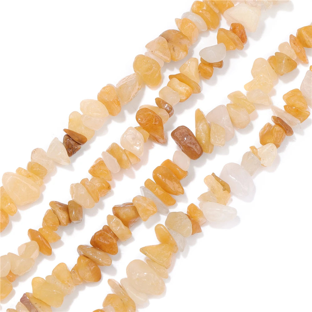 5-8MM Natural Freeform Stone Rock Chips Beads Crystal Gem Gravel Bead for Jewelry Making DIY Bracelet Necklace Earring Findings