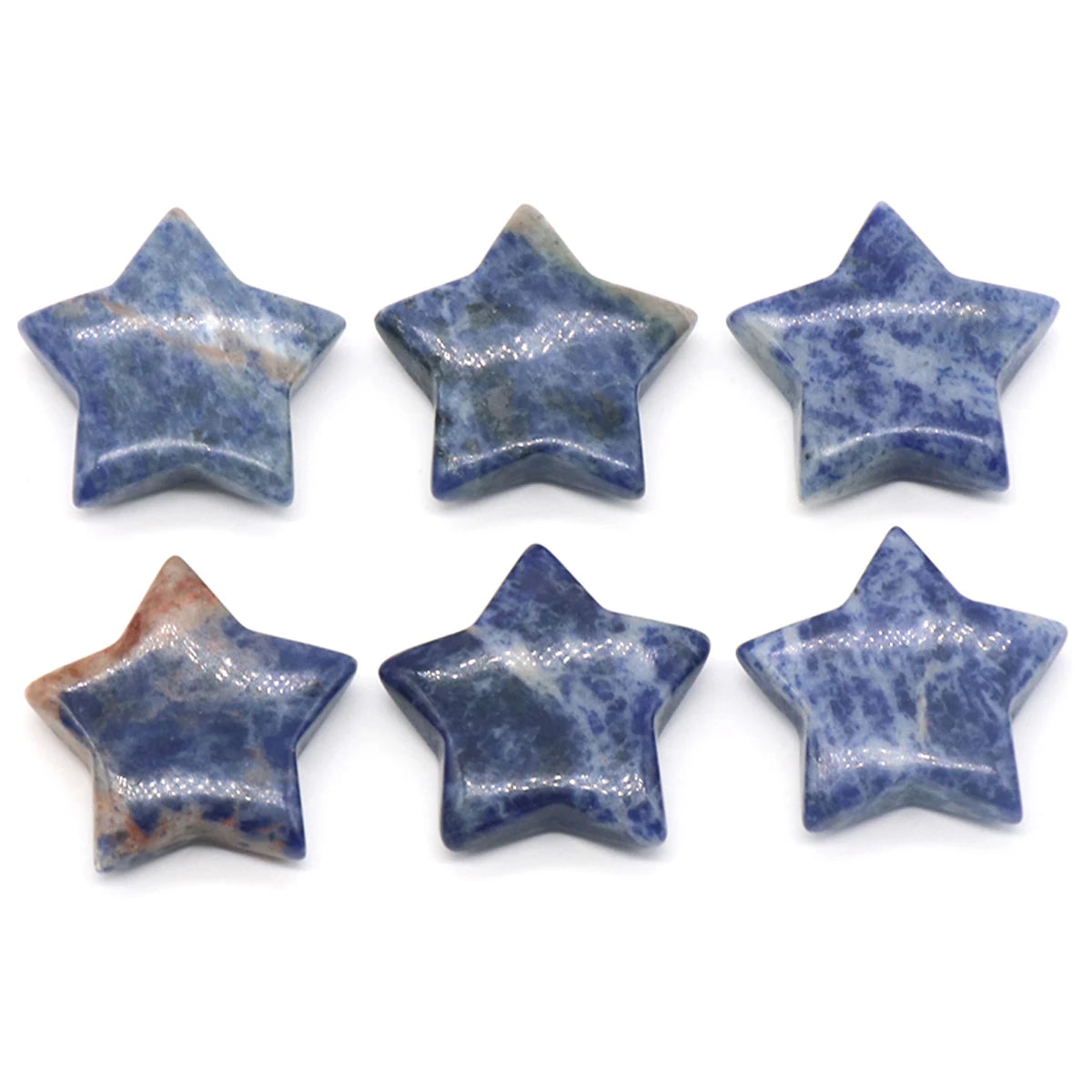 1 PC Star Statue Natural Crystal Onyx Bare Stone Meditation Healing Reiki Gems Gift Collection Home Decor Decorations 30x30mm