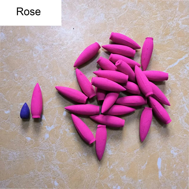 FY oversized backflow incense cones 30 minutes Natural sandalwood Lavender scents for Home lavender Jasmine big cone incense