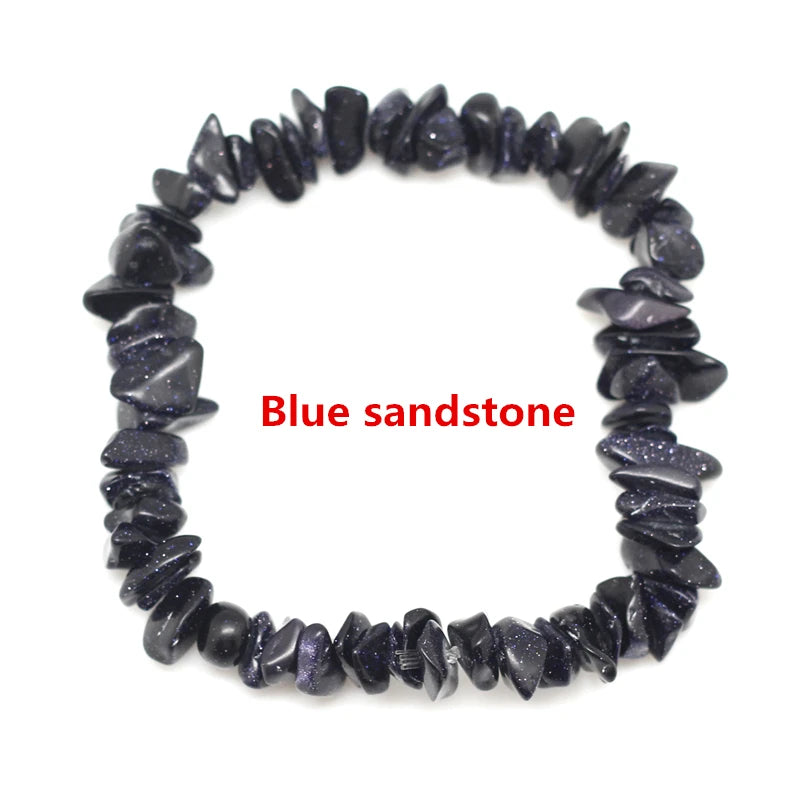 33Color Natural Gem Stone Bracelet Irregular Crystal Stretch Chip beads Nuggets Bracelets Bangles Quartz Wristband For Women