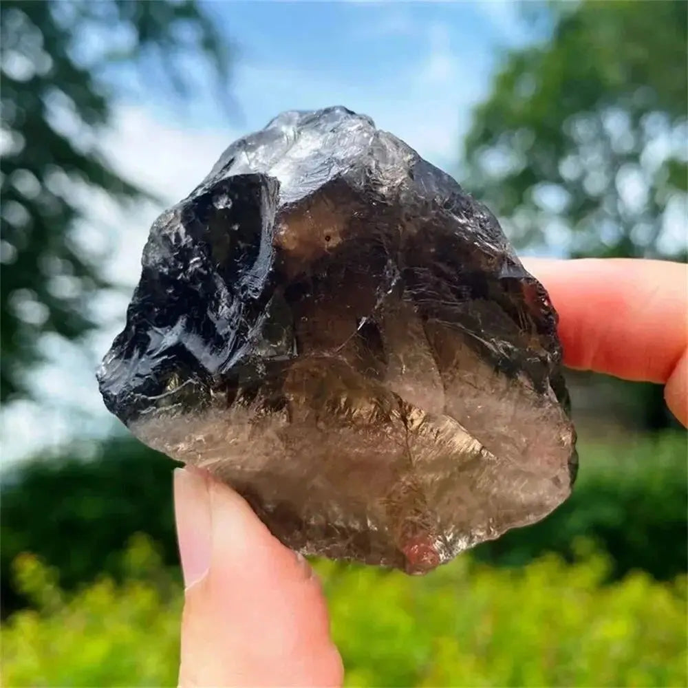 Natural Smoky Quartz Raw Stone Mine Tea Crystal Original Rock Mineral Gem Specimen Healing Reiki Magic Eliminate Magnetism