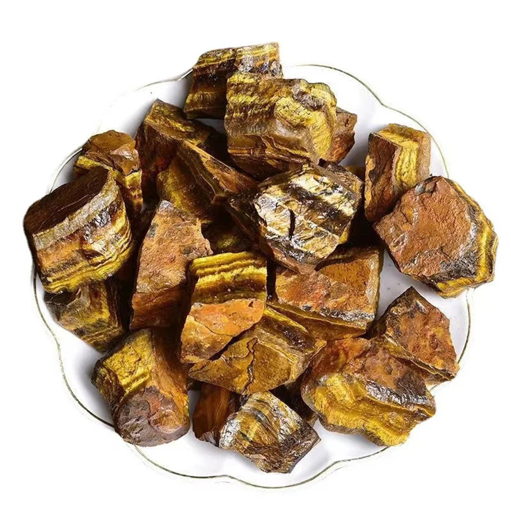 Natural Tiger Eye Raw Stone Rough Quartz Crystal Reiki Healing Rock Mineral Specimen Aromatic Diffusion Mineral Specimens 1pc