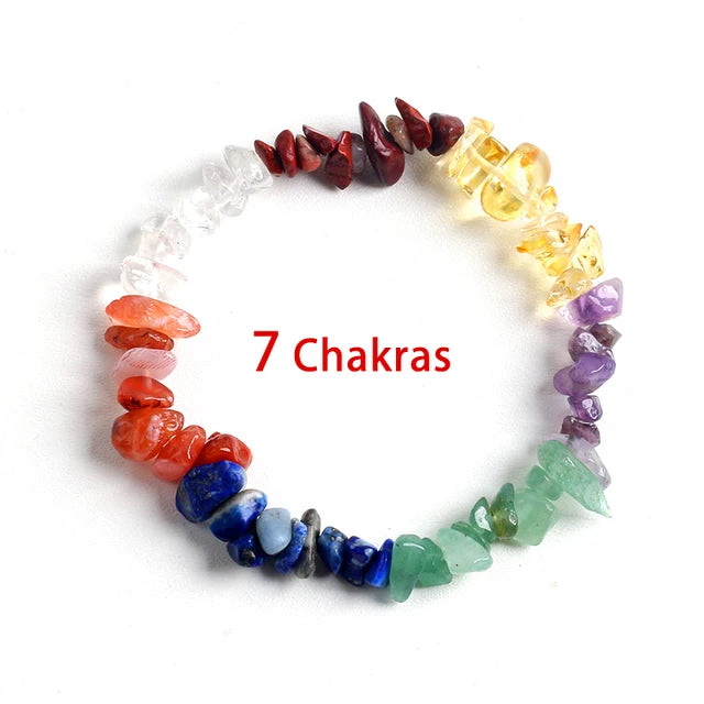 33Color Natural Gem Stone Bracelet Irregular Crystal Stretch Chip beads Nuggets Bracelets Bangles Quartz Wristband For Women