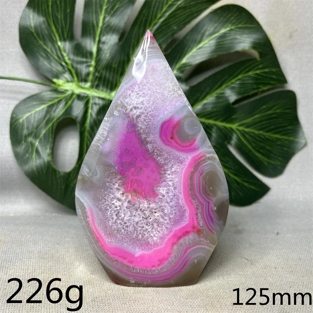 Natural Agate Free Form Tower Rainbow Crystal Geode Home Room Decoration Gift Witchcraft Altar Prayer Spiritual Healing Prayer