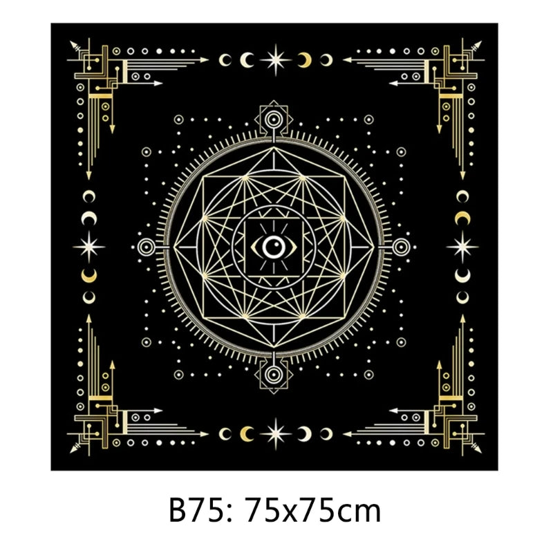 Tree of Life Tarot Tablecloth Altar Cloth Pagan Spiritual Pendulum Witchcraft Astrology Oracle Cards Pads for Room Home Decor