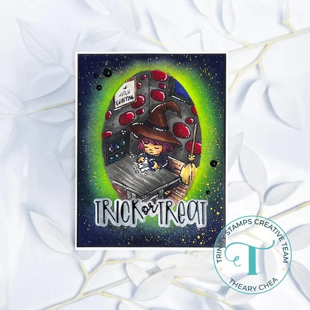 New 2023 Witchcrafting Halloween Metal Cutting Dies Scrapbooking For Paper Making Embossing Frame Card Clear Stamps Set
