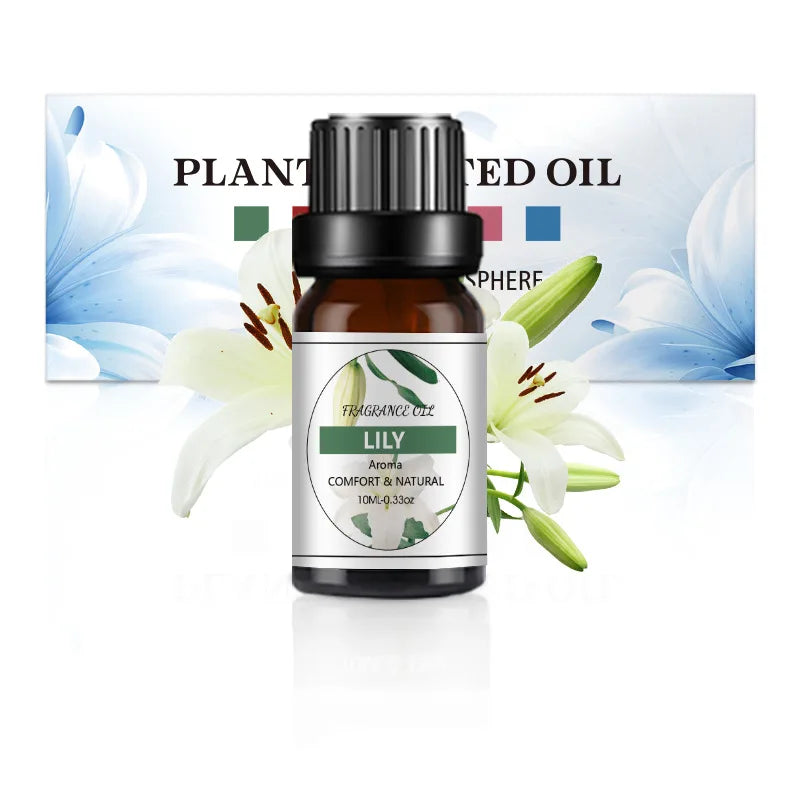 10ML Fragrance Oil Plant Making Diffuser Essential Oils for Plaster Sleep Bath Soap DIY Scented Candle Perfume Humidifier