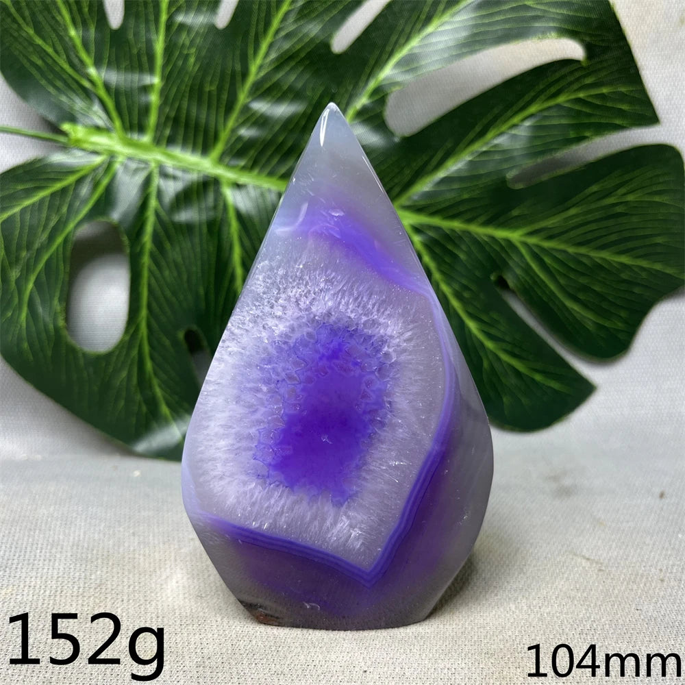 Natural Agate Free Form Tower Rainbow Crystal Geode Home Room Decoration Gift Witchcraft Altar Prayer Spiritual Healing Prayer