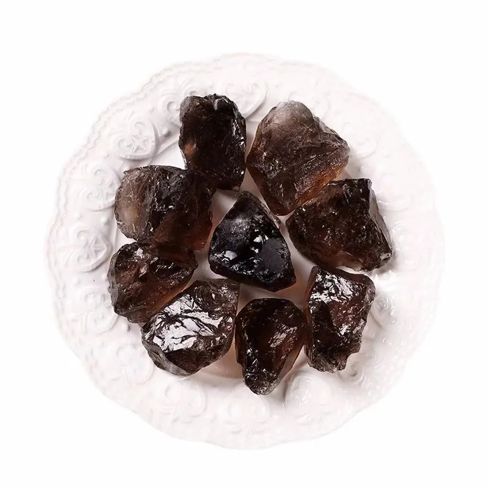 Natural Smoky Quartz Raw Stone Mine Tea Crystal Original Rock Mineral Gem Specimen Healing Reiki Magic Eliminate Magnetism
