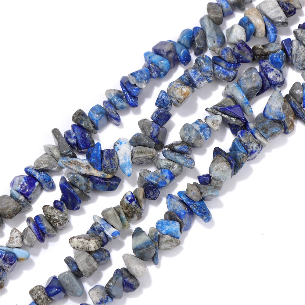 5-8MM Natural Freeform Stone Rock Chips Beads Crystal Gem Gravel Bead for Jewelry Making DIY Bracelet Necklace Earring Findings