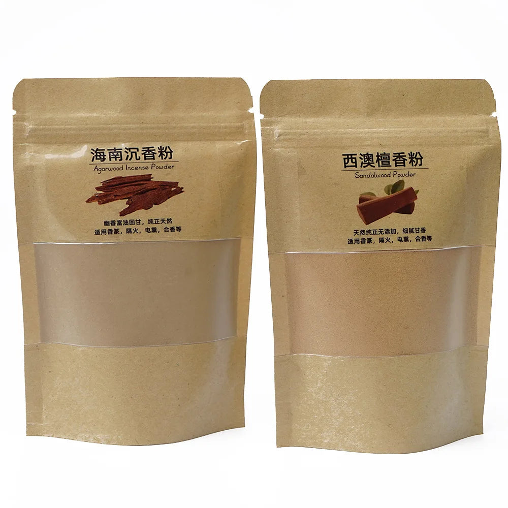 Sandalwood Incense Powder 50 Grams Agarwood Handmade Incense Raw Materials Home Aromatherapy 100% Natural