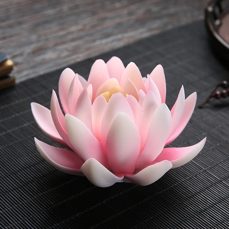 Zen Ceramic Censer Handicrafts Home Ornaments Water Lily Incense Burner Lotus Incense Stick Holder