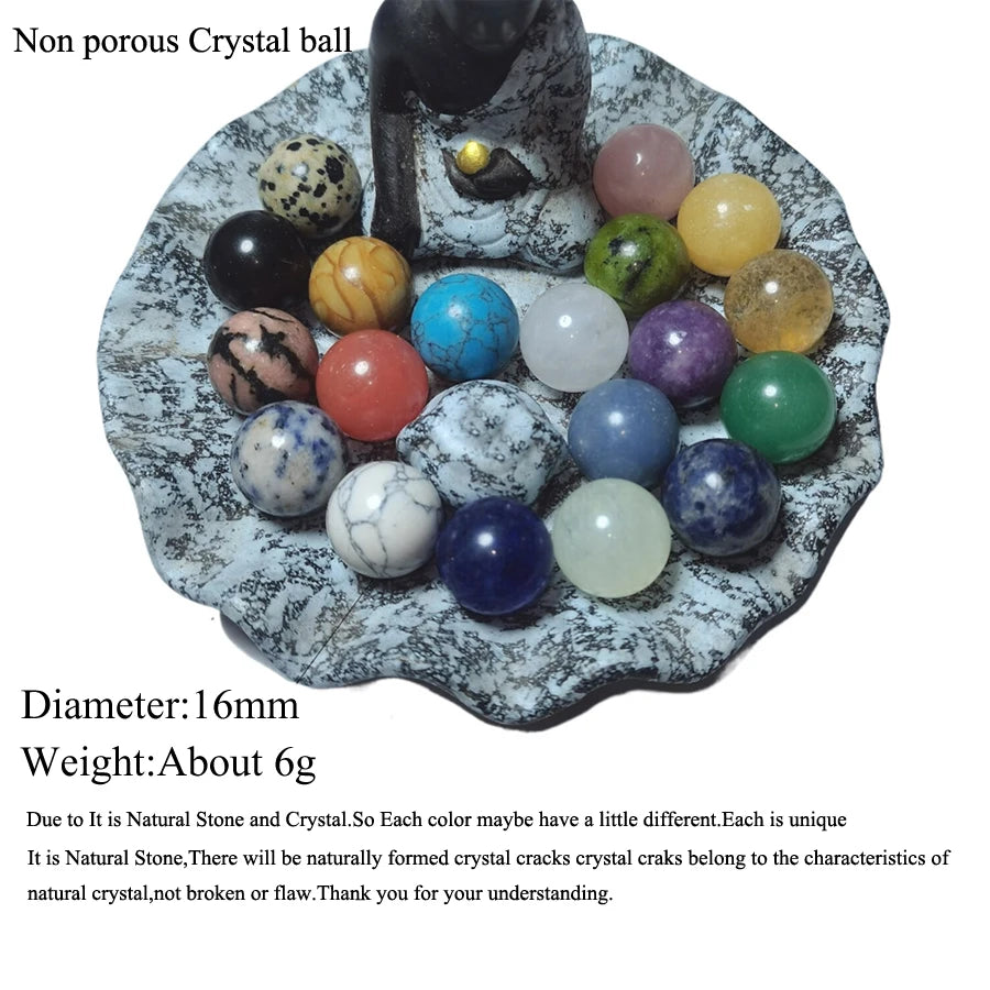 1 Natural Agate Stone Mineral Witchcraft Crystal Ball Bead Quartz Rock Chakra Healing Room Home Decor Aquarium Decoration Maison