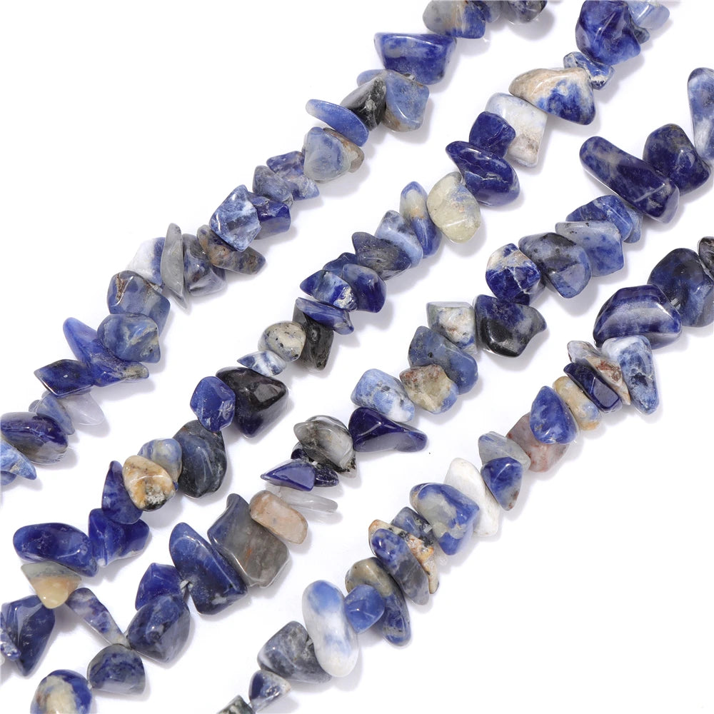 5-8MM Natural Freeform Stone Rock Chips Beads Crystal Gem Gravel Bead for Jewelry Making DIY Bracelet Necklace Earring Findings