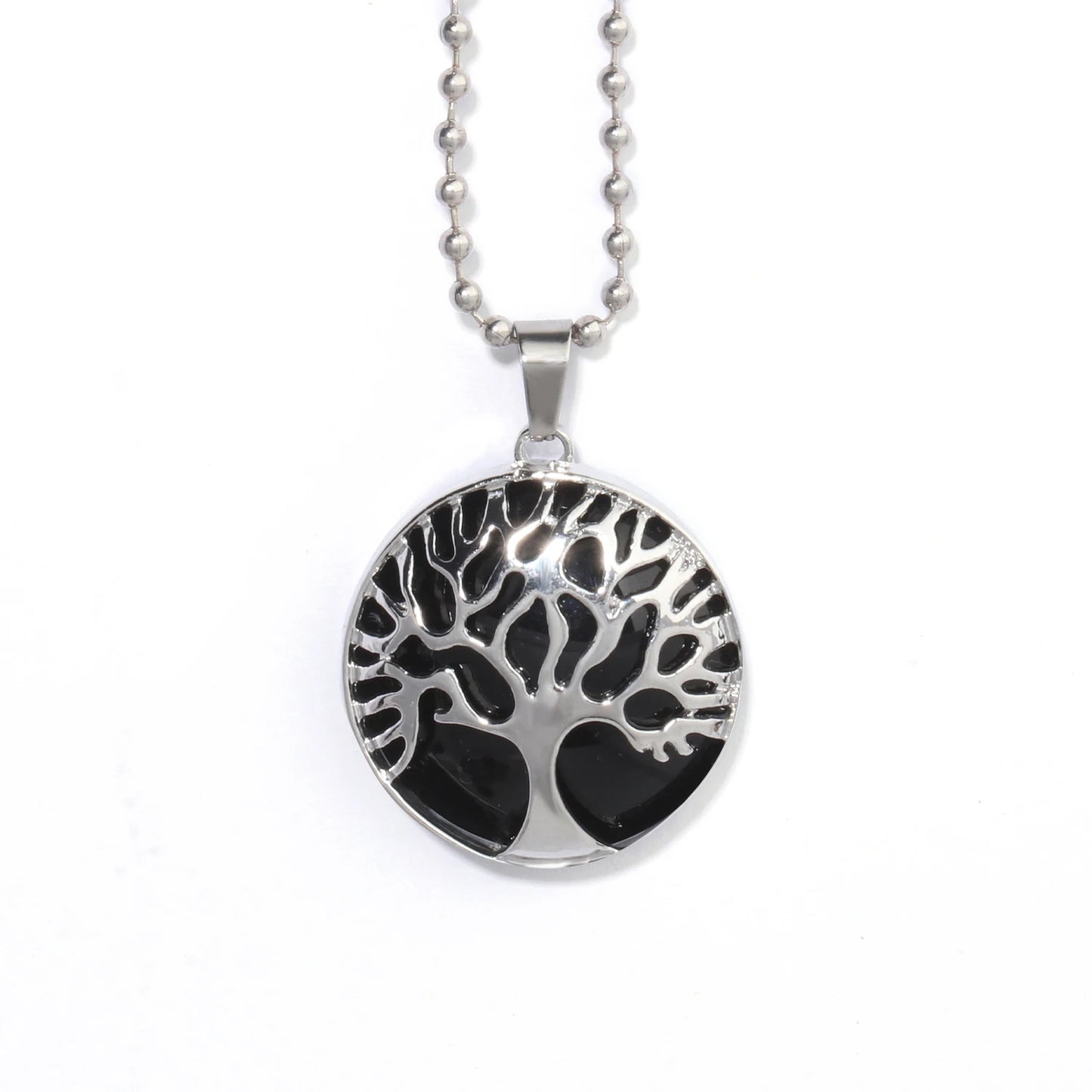 9 Types Black Onyx Natural Stone Pendant With Chain Display Box Heart Waterdrop Shape Pendant fit for Women Jewelry DIY Necklace
