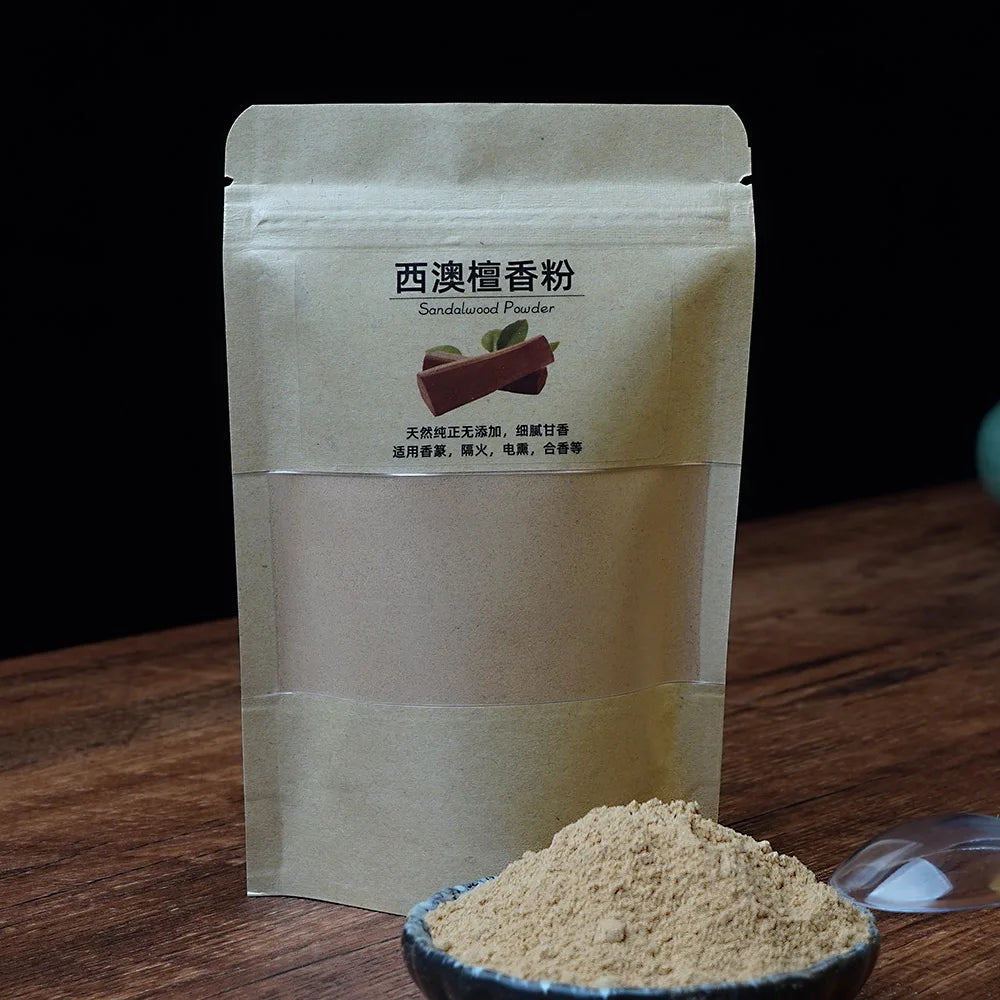Sandalwood Incense Powder 50 Grams Agarwood Handmade Incense Raw Materials Home Aromatherapy 100% Natural
