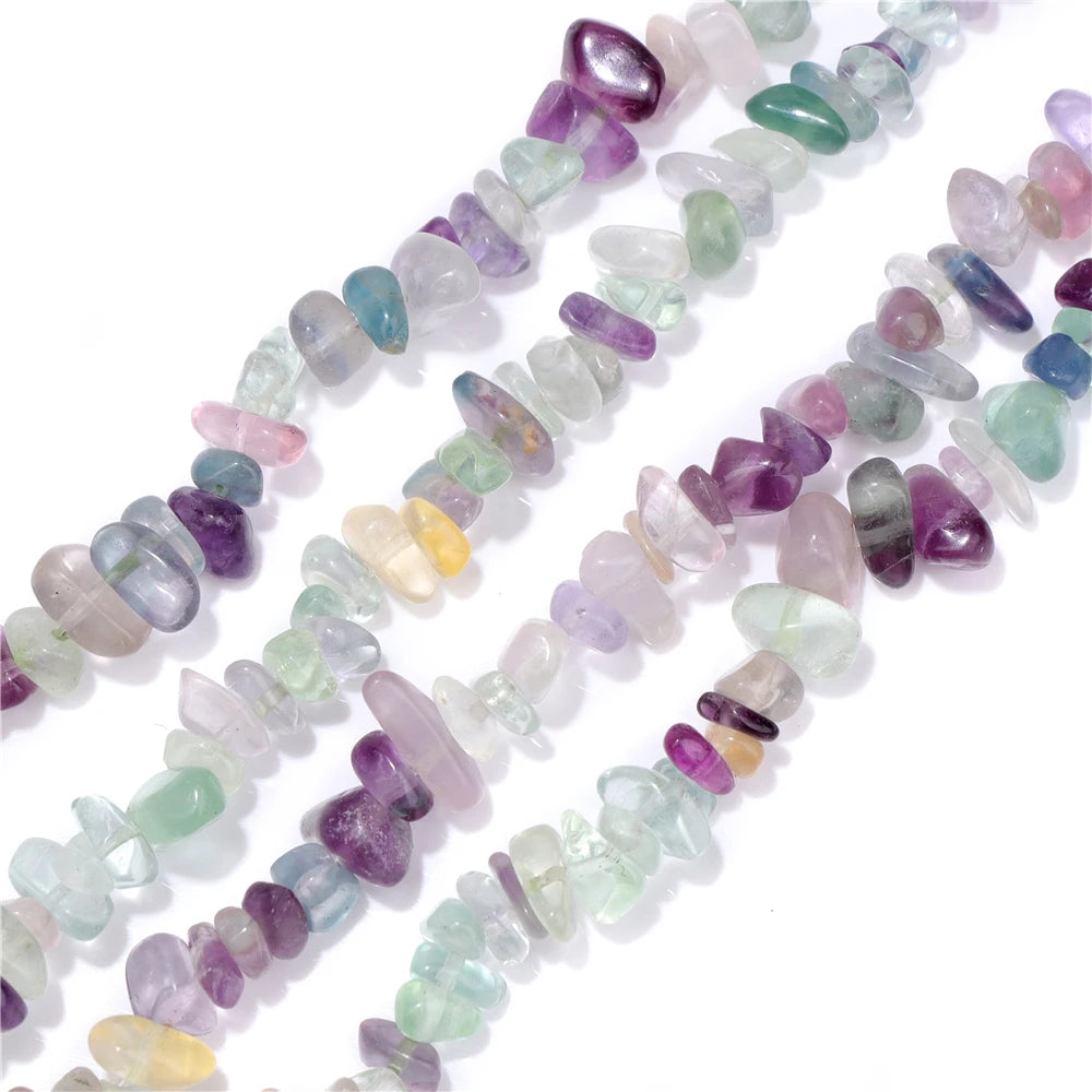 5-8MM Natural Freeform Stone Rock Chips Beads Crystal Gem Gravel Bead for Jewelry Making DIY Bracelet Necklace Earring Findings