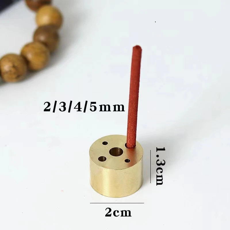 Pure Copper Porous Incense Holder DIY Home Incense Burner Japanese Incense Tray Creative Zen Pure Copper Incense Holder