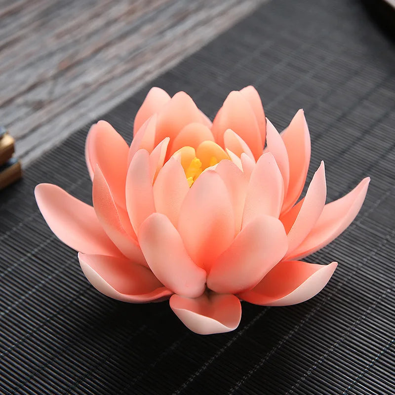 Zen Ceramic Censer Handicrafts Home Ornaments Water Lily Incense Burner Lotus Incense Stick Holder