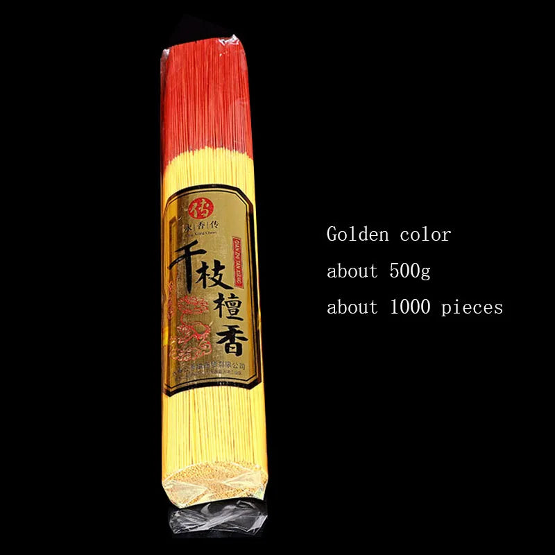 1000pcs/lot Smokeless Sandalwood Incense Sticks 500g Handmade Home Temple Prayer and Worship 32cm Stick Incense Bulk Sale