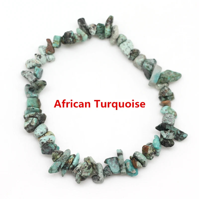 33Color Natural Gem Stone Bracelet Irregular Crystal Stretch Chip beads Nuggets Bracelets Bangles Quartz Wristband For Women