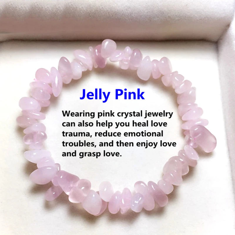 33Color Natural Gem Stone Bracelet Irregular Crystal Stretch Chip beads Nuggets Bracelets Bangles Quartz Wristband For Women