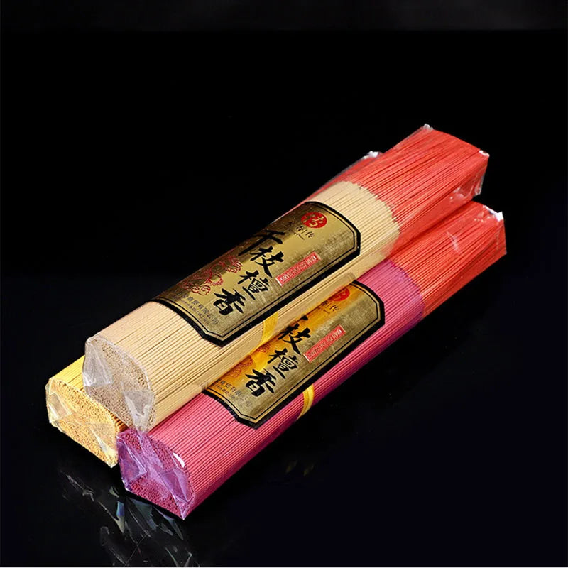1000pcs/lot Smokeless Sandalwood Incense Sticks 500g Handmade Home Temple Prayer and Worship 32cm Stick Incense Bulk Sale