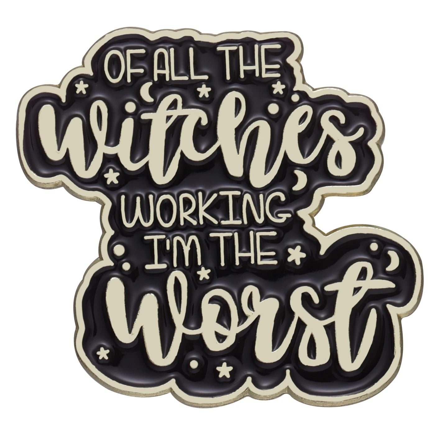 Worst Witch Enamel Pins Quotes Button Brooches Collar Badges Backpack Punk Gothic Black Fun Movie Jewelry Gift for Friends
